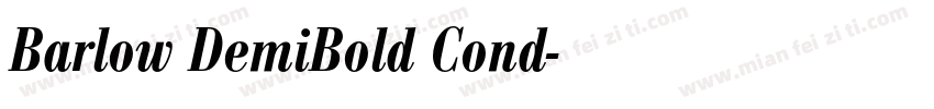 Barlow DemiBold Cond字体转换